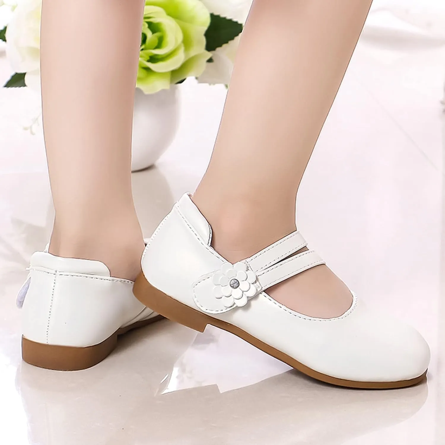 Toddler 9 Girl Shoes Small Leather Shoes Single Shoes Children Dance Shoes Girls Performance Toddler Girls Shoes Size 9