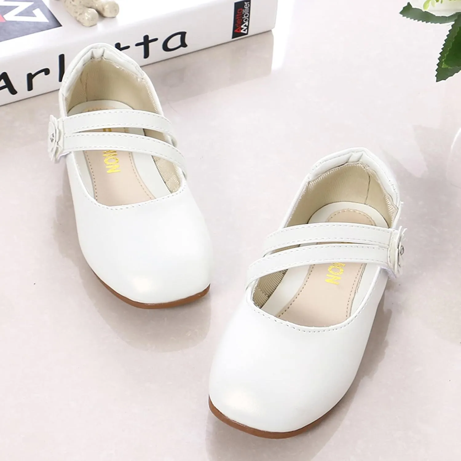 Toddler 9 Girl Shoes Small Leather Shoes Single Shoes Children Dance Shoes Girls Performance Toddler Girls Shoes Size 9