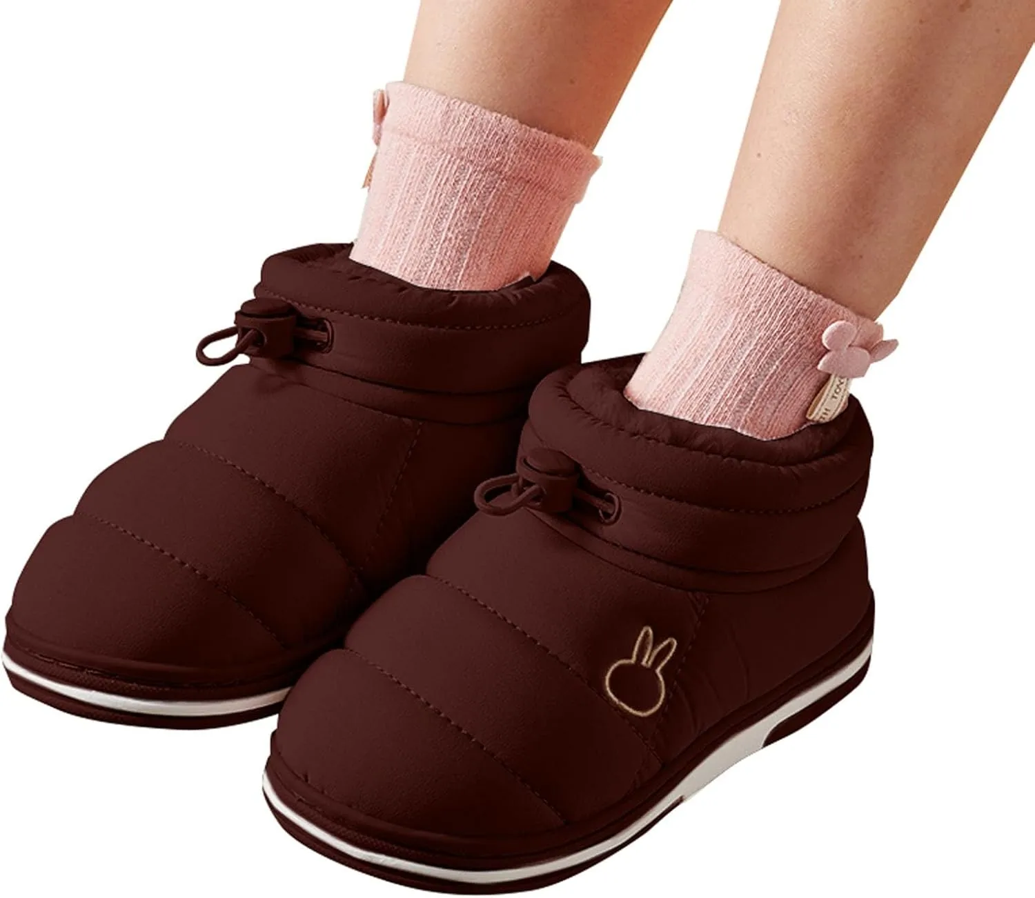 Toddler Baby Boys Girls Warm House Boots Kids Slippers Fuzzy  Lined Comfy Flat Bottom Indoor Bedroom Shoes