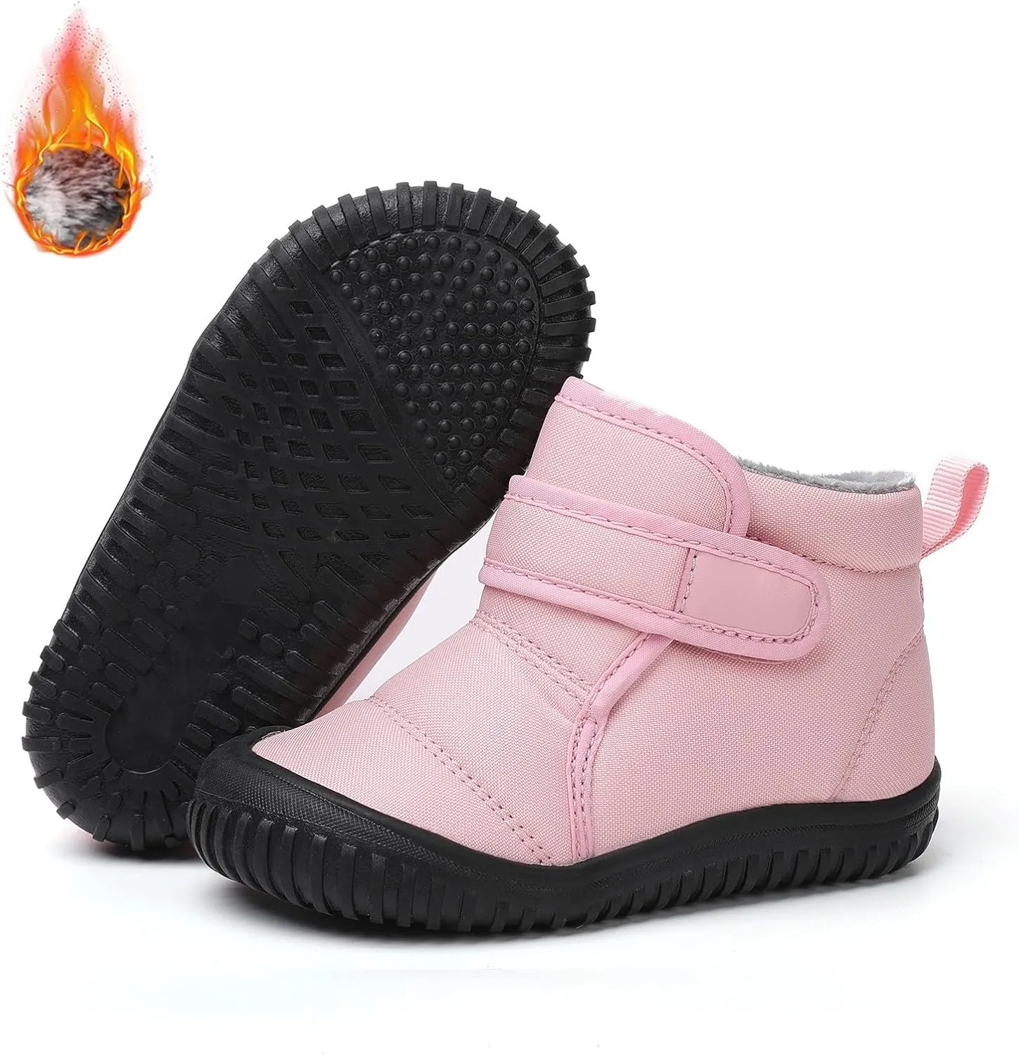 Toddler Baby Snow Boots Winter Shoes Boys Cold Weather Baby Faux Fr Shoes Snow Boots For Girls Big Kid Warm Inside