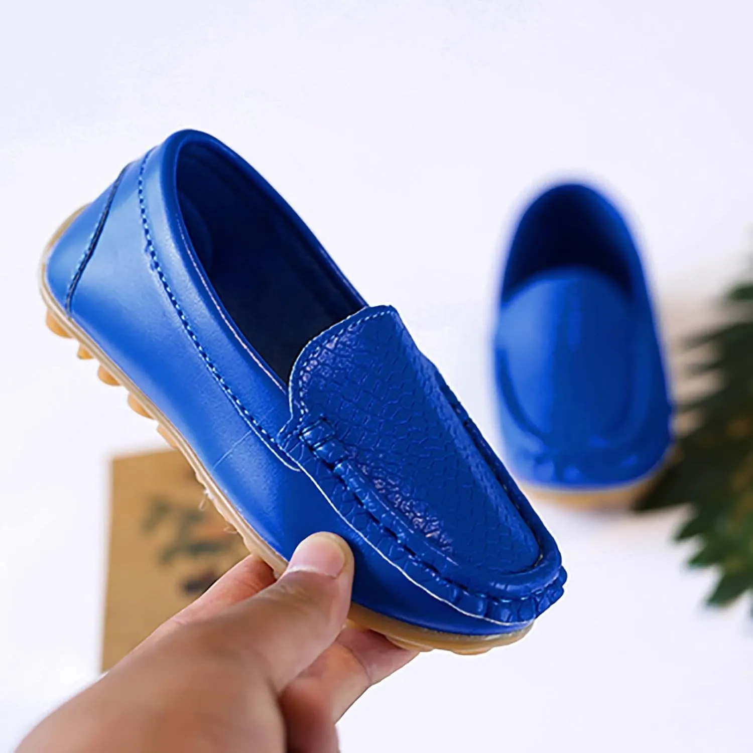 Toddler Boys Girls Soft Slip On Loafers Dress Flat Shoes Casual Dress Shoes for Toddler Big Kids Birthday Gift