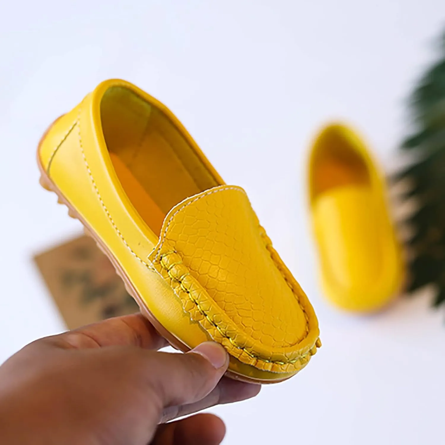 Toddler Boys Girls Soft Slip On Loafers Dress Flat Shoes Casual Dress Shoes for Toddler Big Kids Birthday Gift