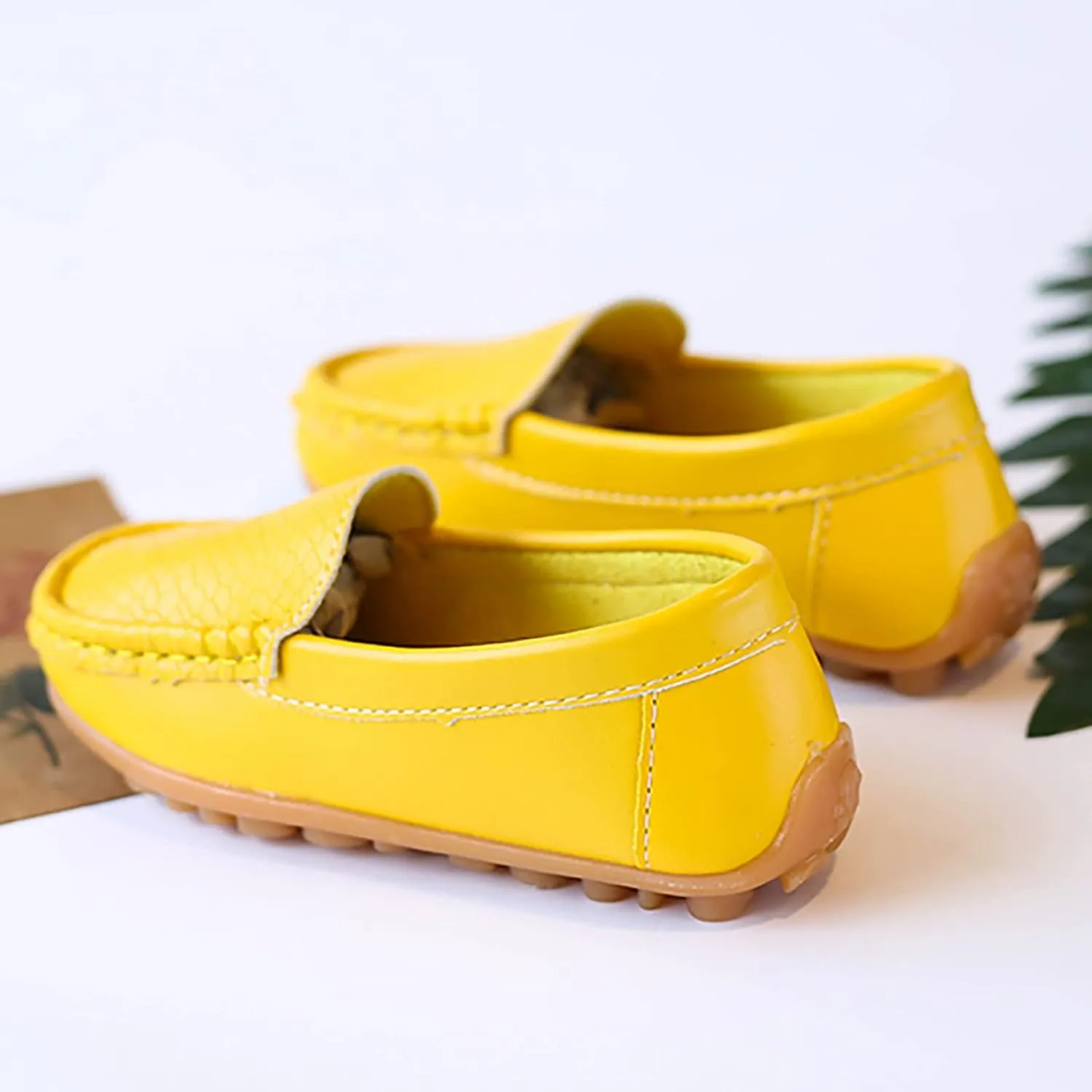 Toddler Boys Girls Soft Slip On Loafers Dress Flat Shoes Casual Dress Shoes for Toddler Big Kids Birthday Gift