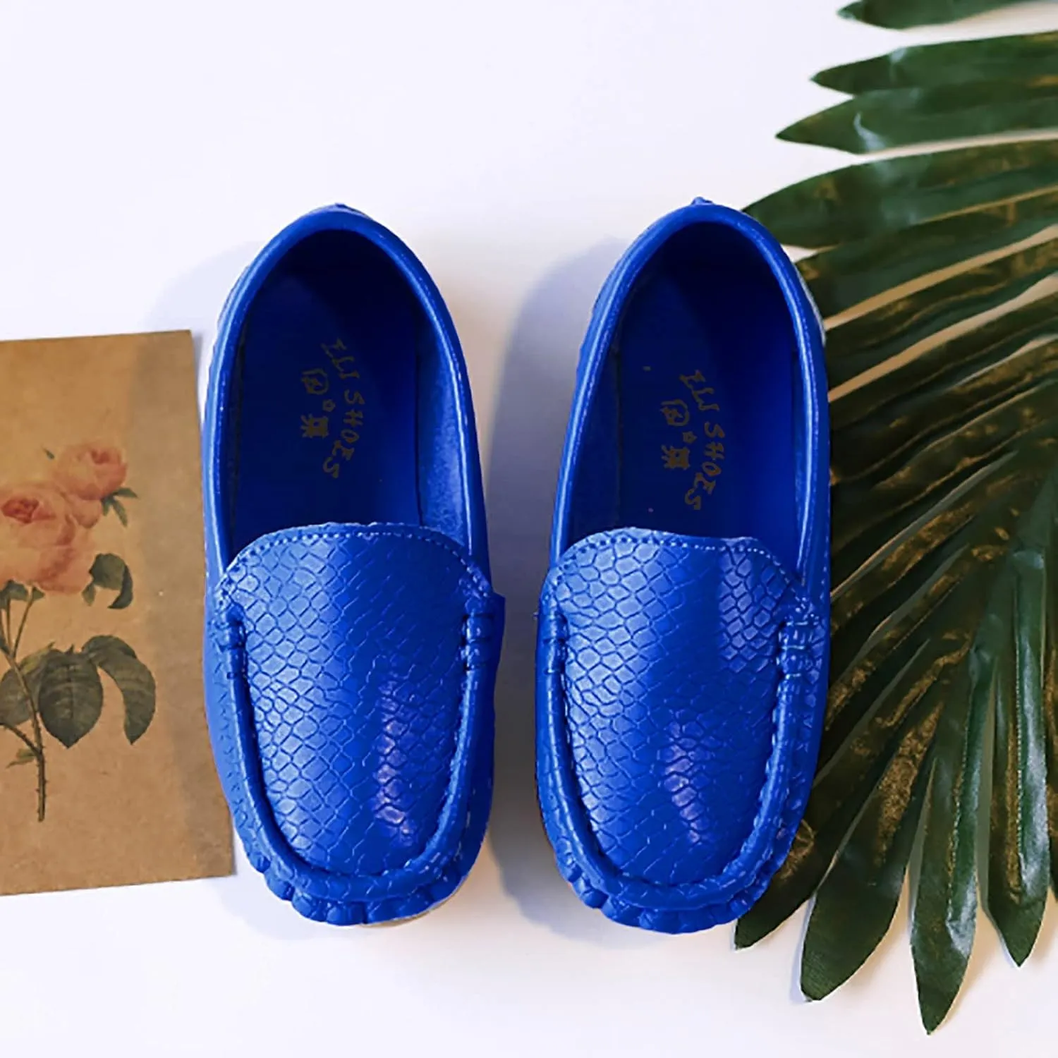 Toddler Boys Girls Soft Slip On Loafers Dress Flat Shoes Casual Dress Shoes for Toddler Big Kids Birthday Gift