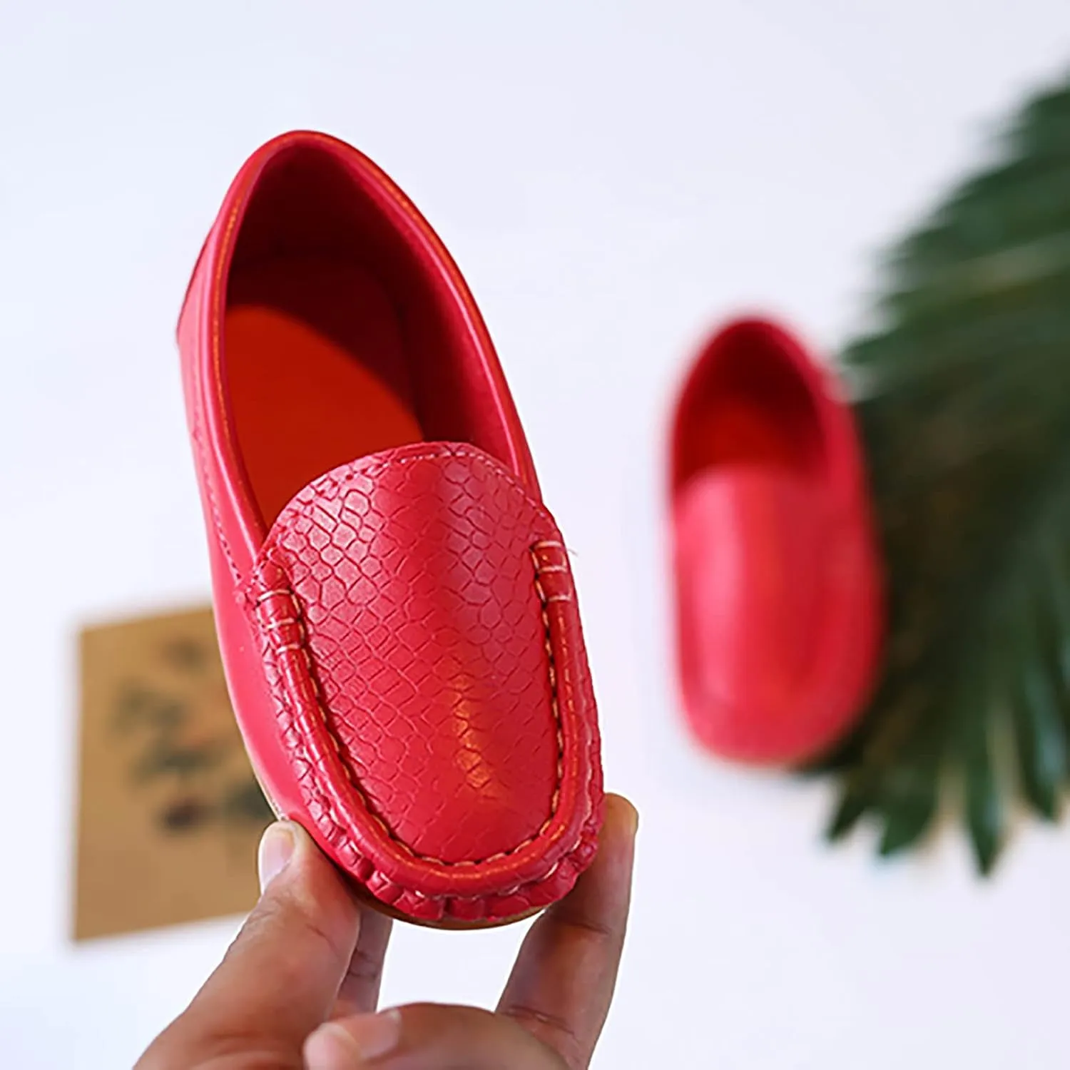 Toddler Boys Girls Soft Slip On Loafers Dress Flat Shoes Casual Dress Shoes for Toddler Big Kids Birthday Gift