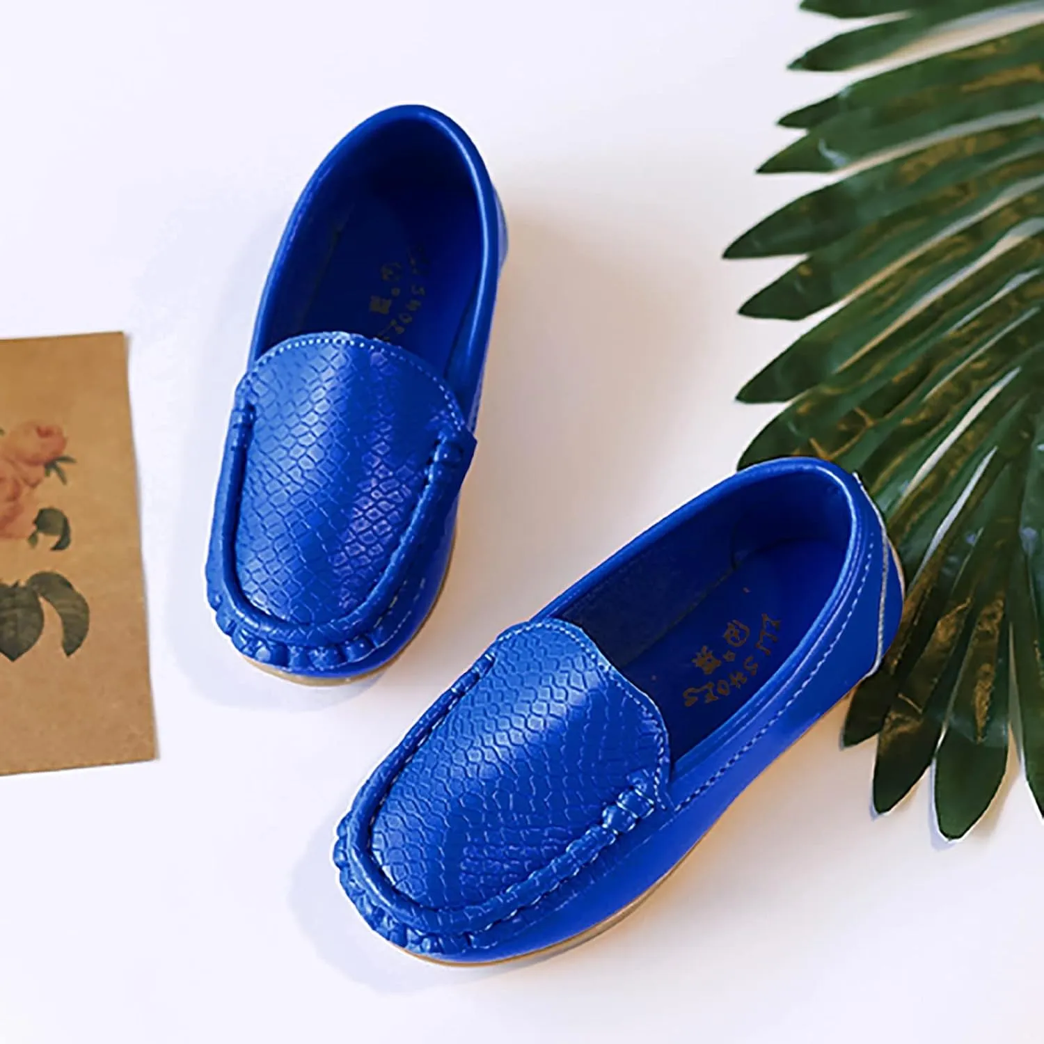 Toddler Boys Girls Soft Slip On Loafers Dress Flat Shoes Casual Dress Shoes for Toddler Big Kids Birthday Gift