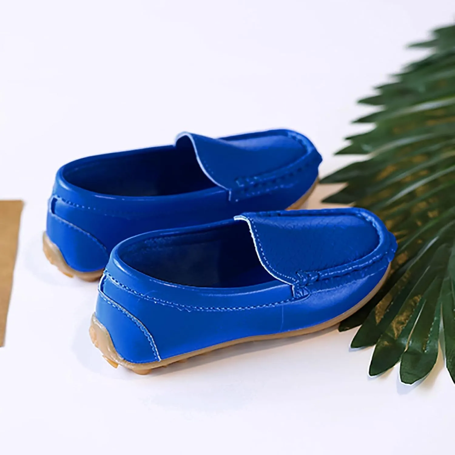 Toddler Boys Girls Soft Slip On Loafers Dress Flat Shoes Casual Dress Shoes for Toddler Big Kids Birthday Gift