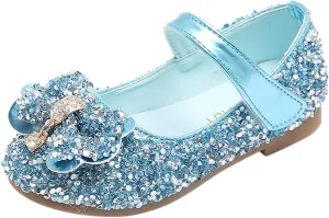 Toddler Size 7 Shoes Girls Non-Slip Shoes Toddler Girls Princess Crystal Fashion Shoes Infant Walking Shoes