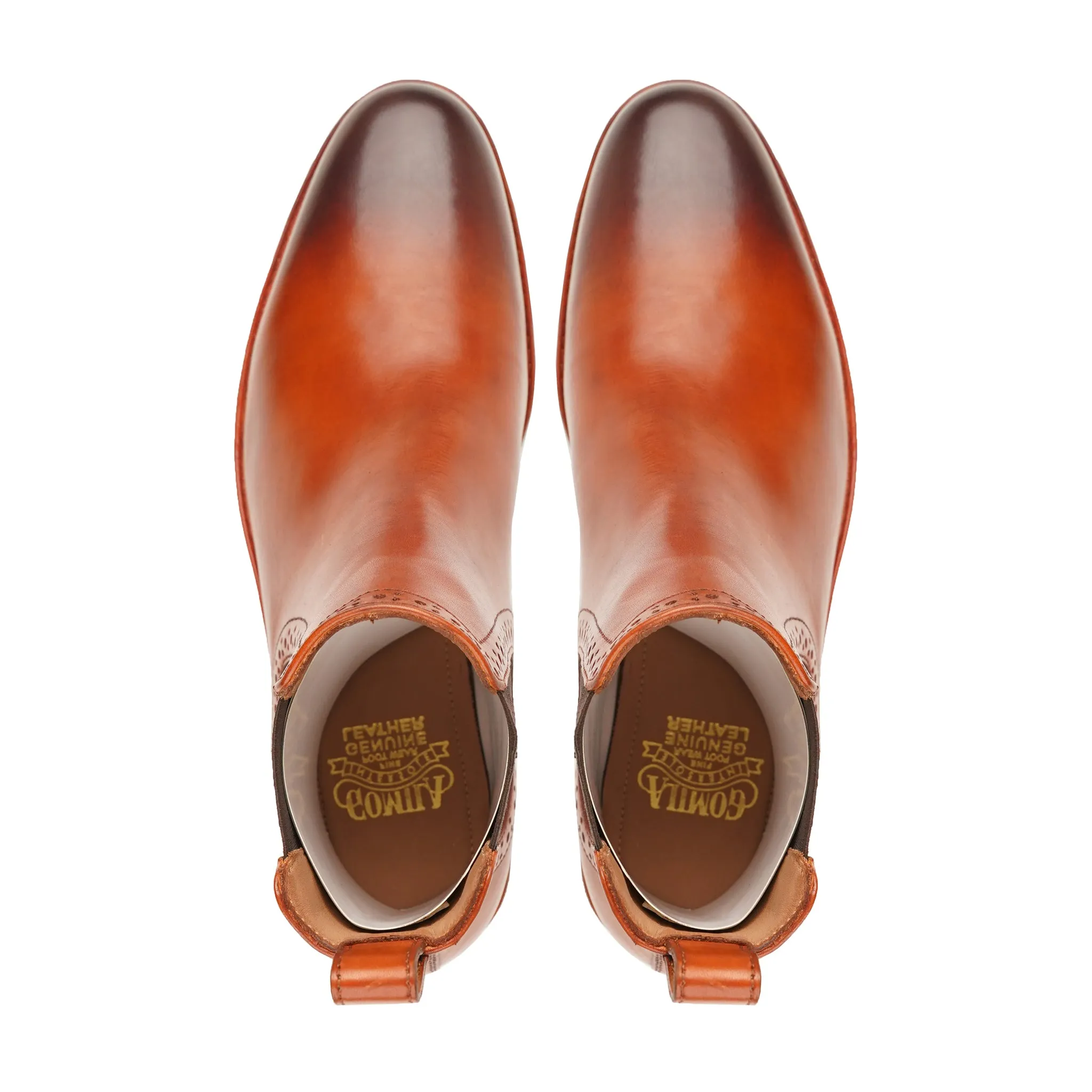 Torrye - Men's Burnished Tan Calf Leather Chelsea Boot