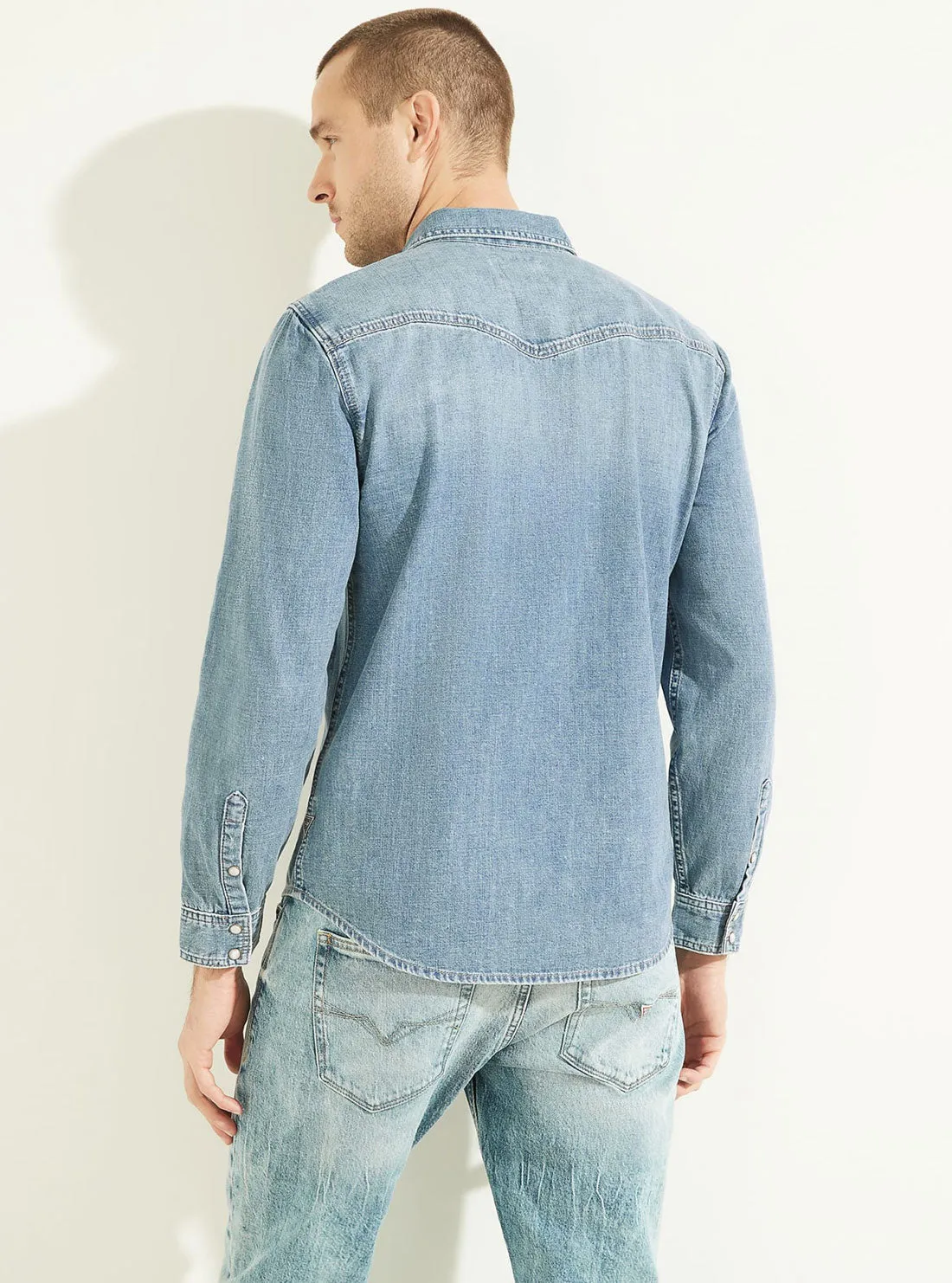 Traverse Regular Western Denim Shirt