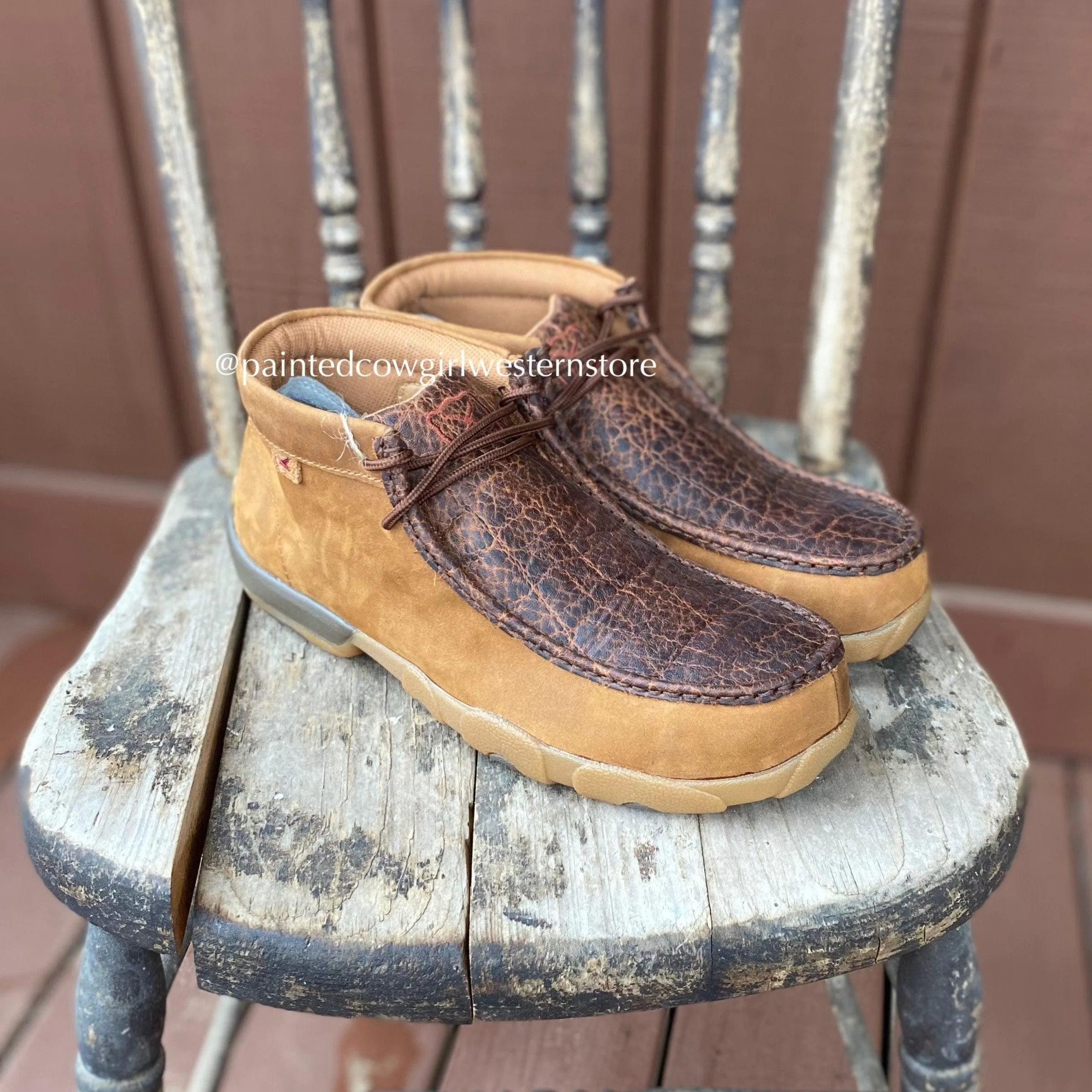 Twisted X Men's Chukka Driving Nano Safety Toe Work Moc Shoe MDMNT01