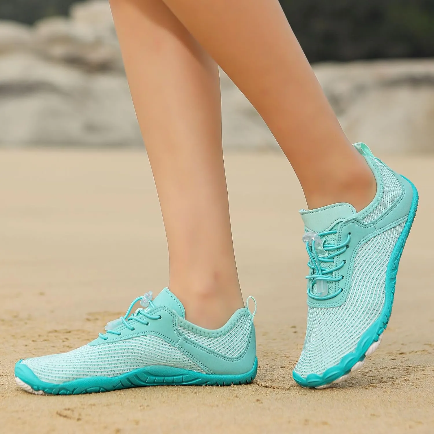 Unisex Lightweight Barefoot Shoes Anti-Slip Quick-Drying Outdoor Sport Pro Wide Toe Box Sneakers Walking Athletic Gym Workout Running Shoe Hiking Non-Slip Unisex Width Sneaker