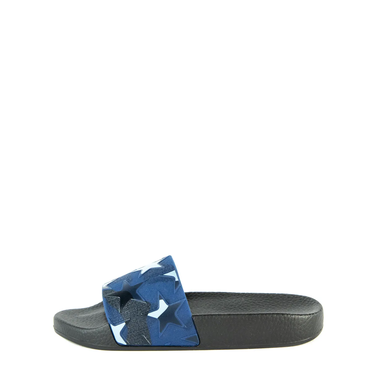 Valentino Blue & Black Star Camo Slide Sandals Size 5 | EU 35
