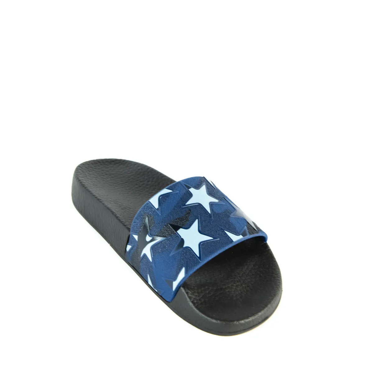 Valentino Blue & Black Star Camo Slide Sandals Size 5 | EU 35