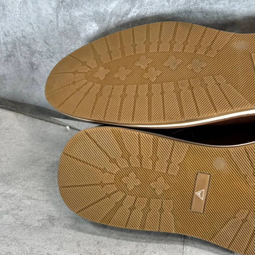 VANCE CO. Men's Brown Faux-Leather Griff Lace-Up Cap-Toe Derby SZ 13