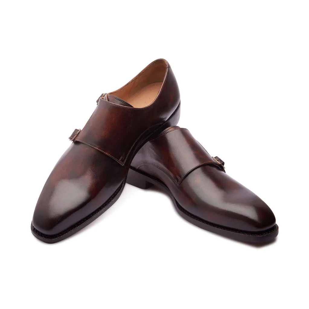 Velar, Double Monk Strap - Chestnut | Hand Welted | Classics Collection