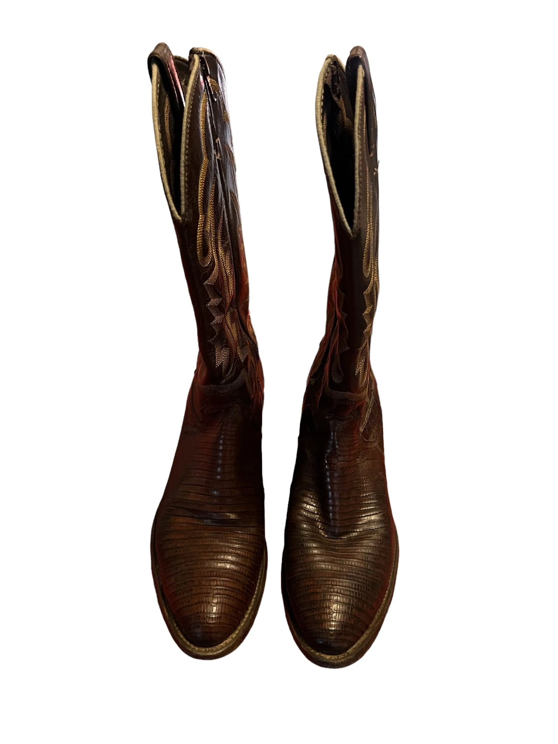Vintage brown Justin cowboy boots 8.5 D