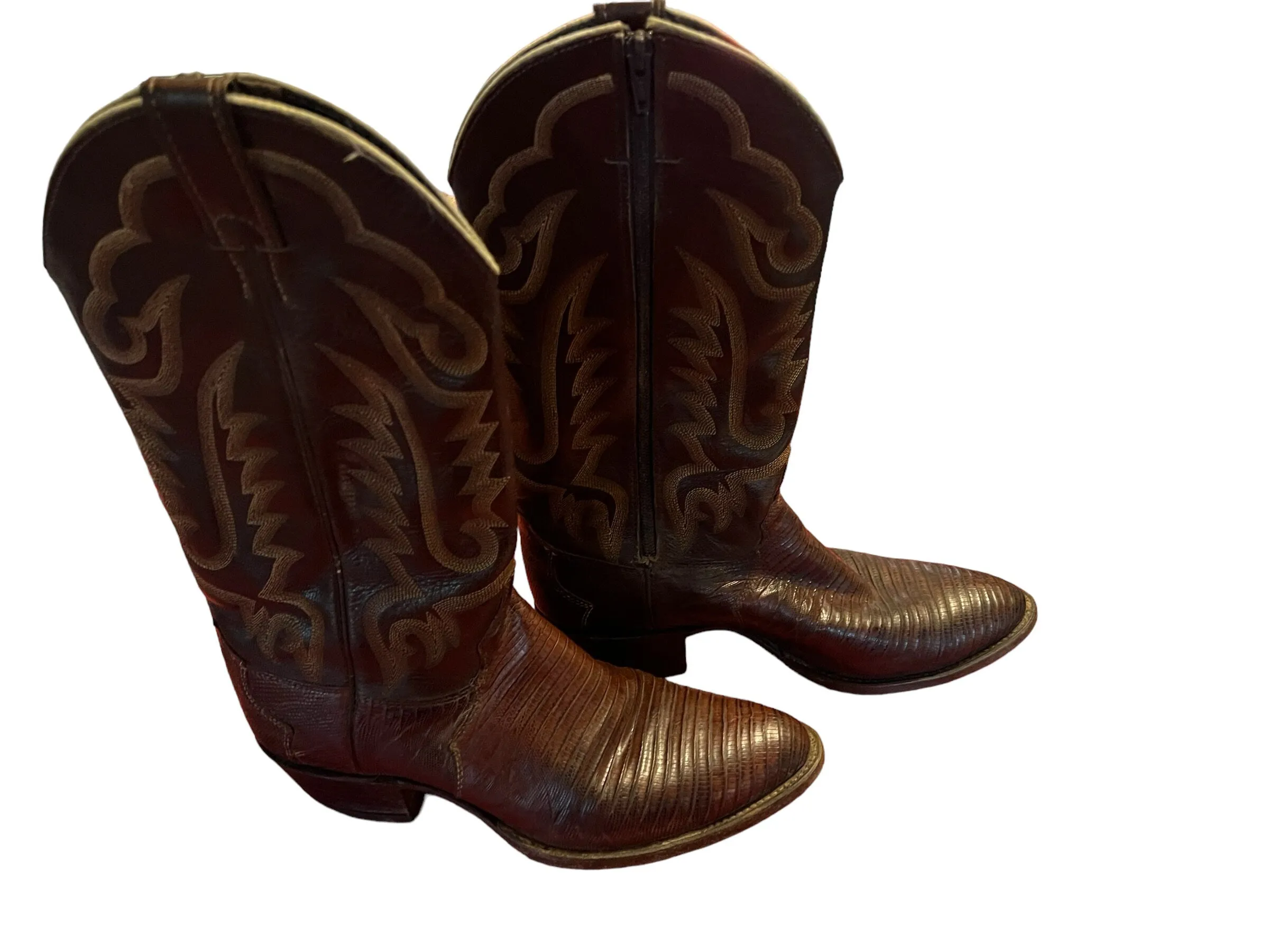Vintage brown Justin cowboy boots 8.5 D