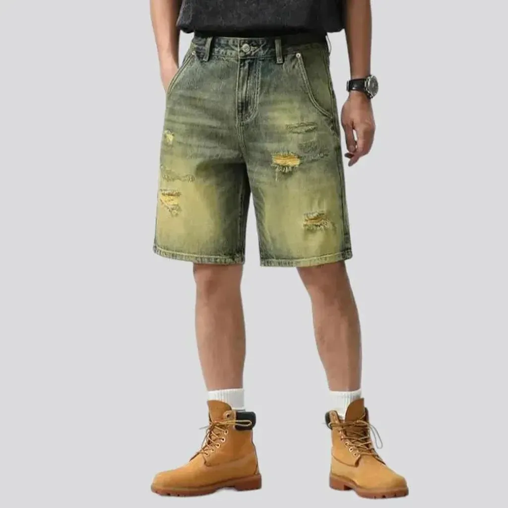 Vintage men's jeans shorts