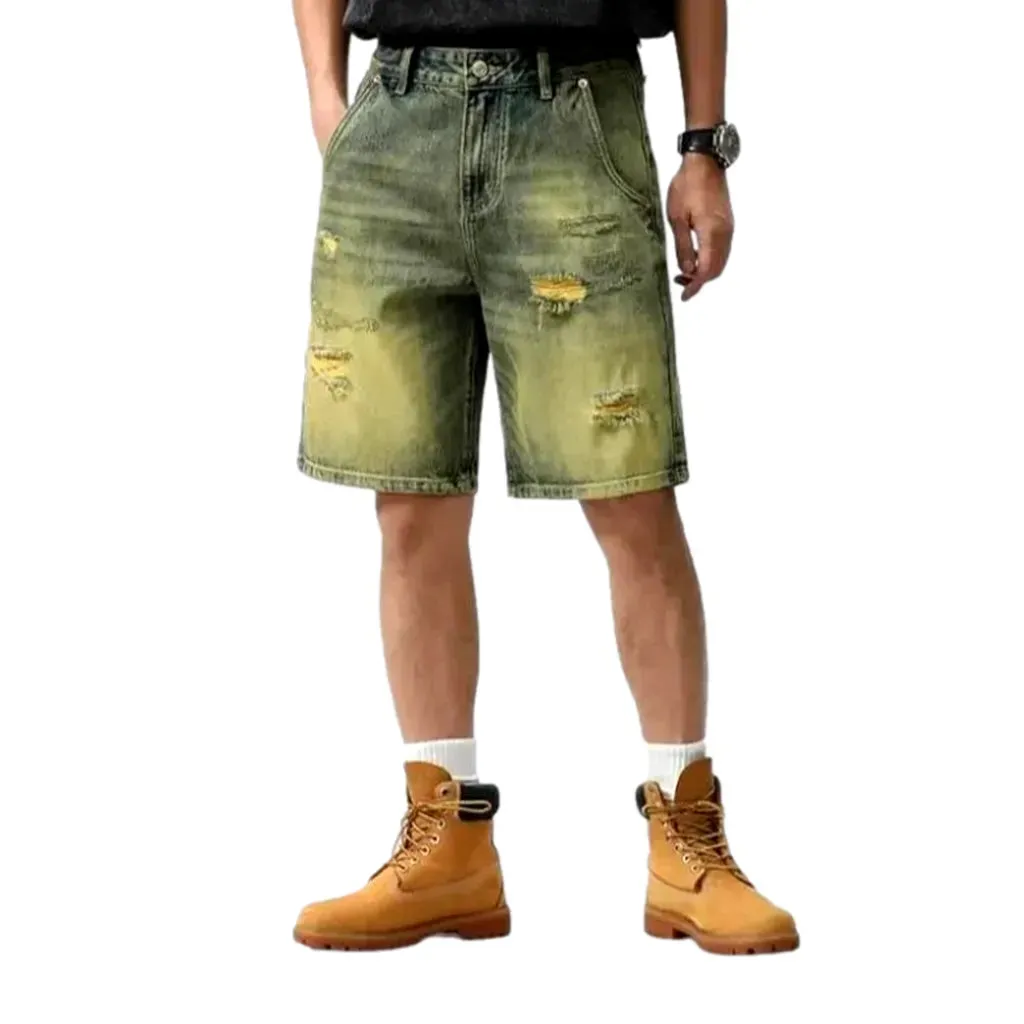 Vintage men's jeans shorts