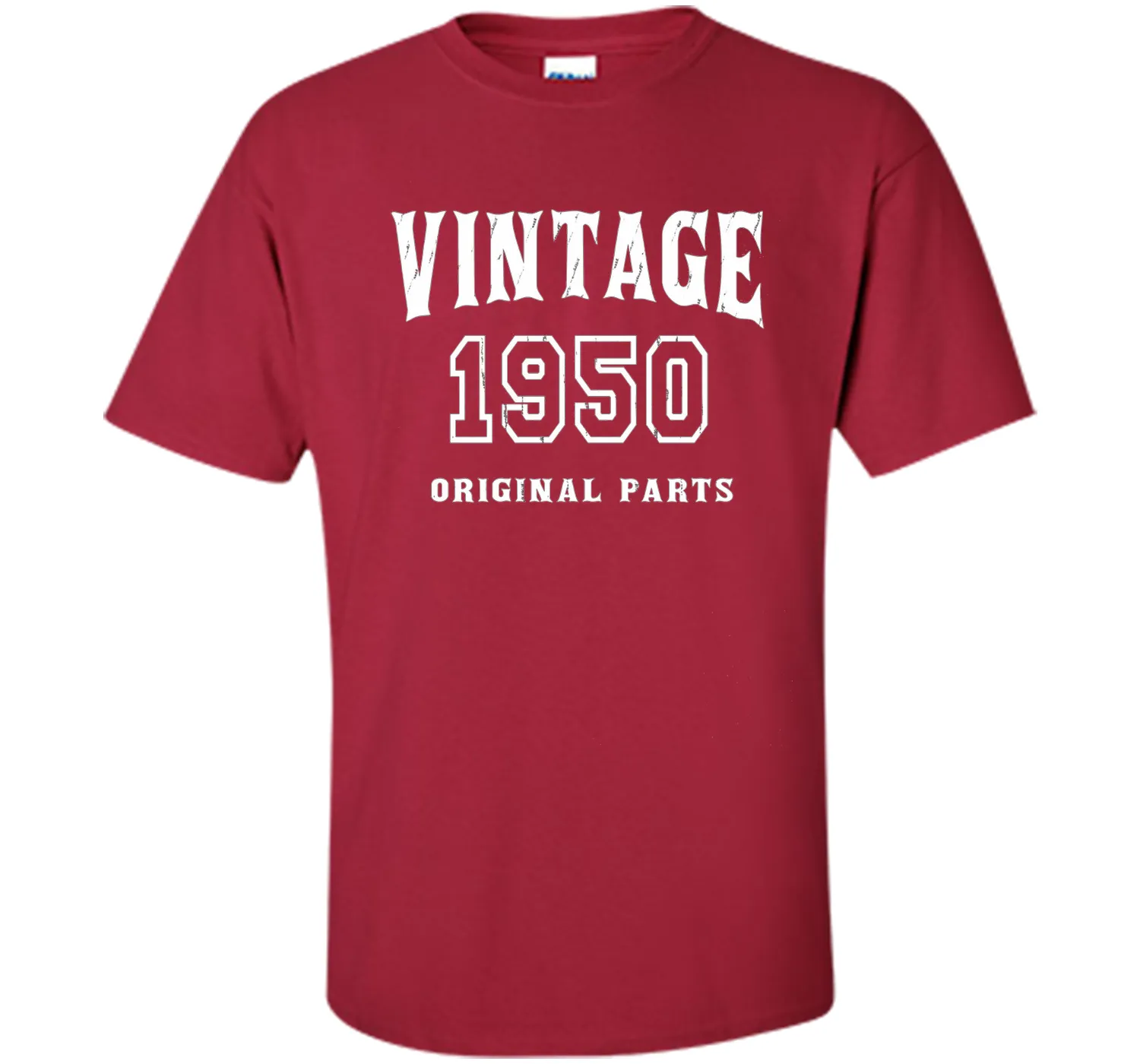 Vintage Original Parts 1950 Distressed Birthday Gift T-shirt