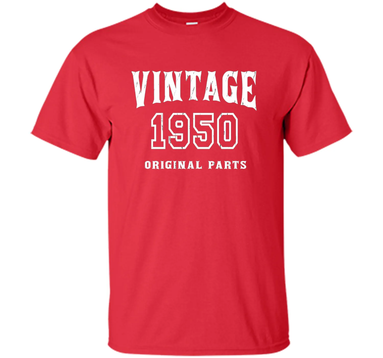 Vintage Original Parts 1950 Distressed Birthday Gift T-shirt