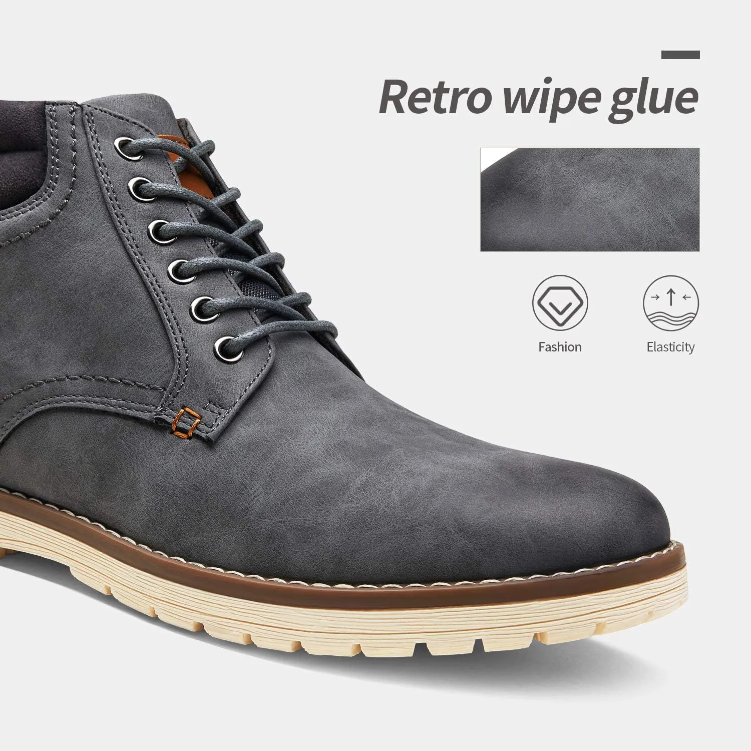 Vostey Men's Boots Hiking Boots Casual Boots for Men