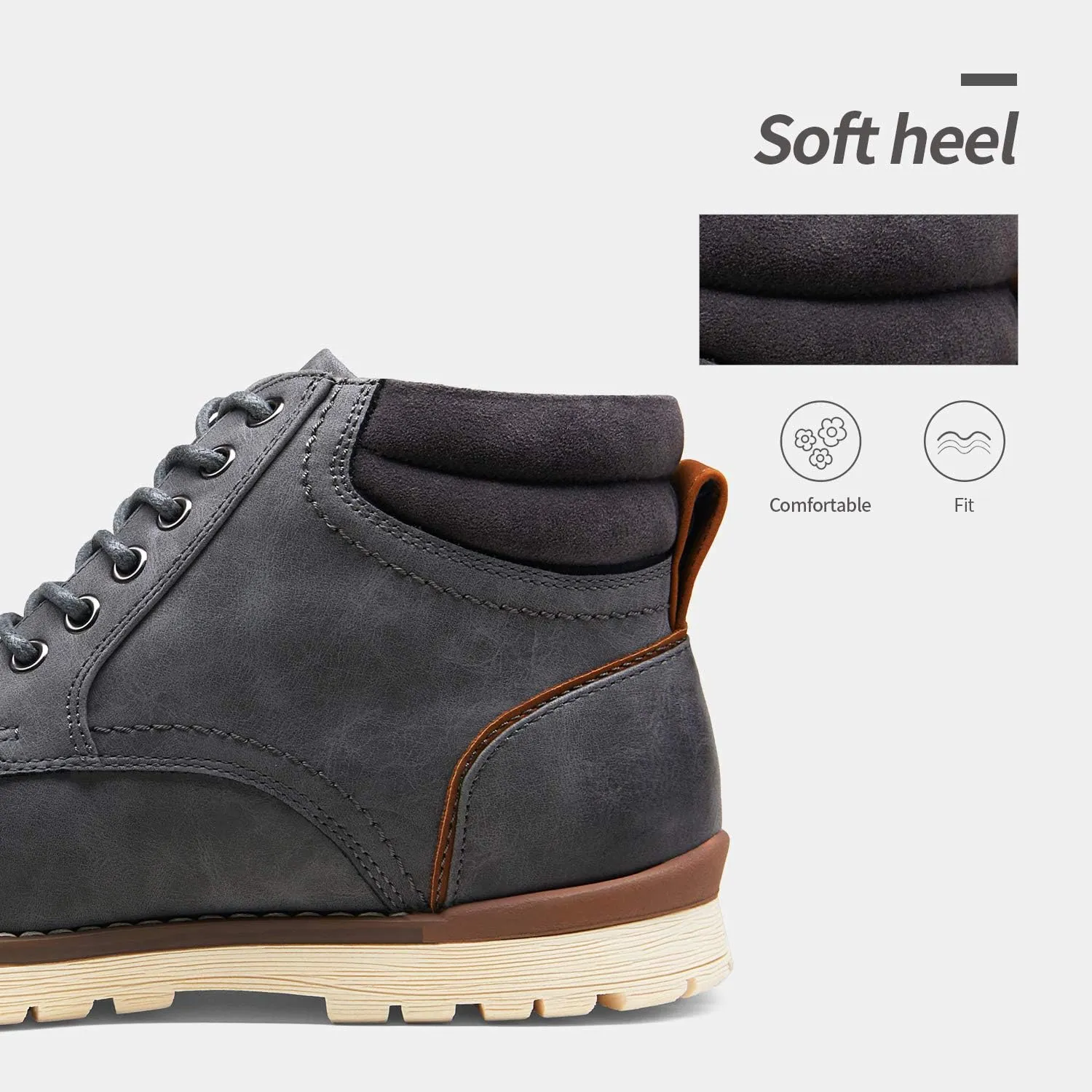 Vostey Men's Boots Hiking Boots Casual Boots for Men