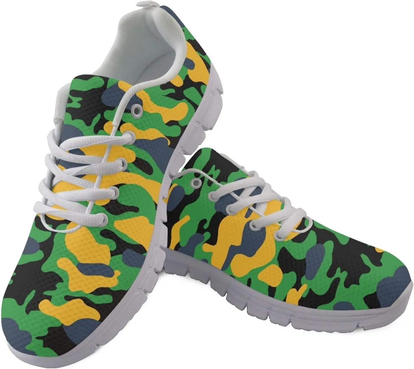 Wanyint Pink Heart Print Women Sneakers Athletic Shoes Lightweight Walking Shoes for Outdoor Tennis Footwear