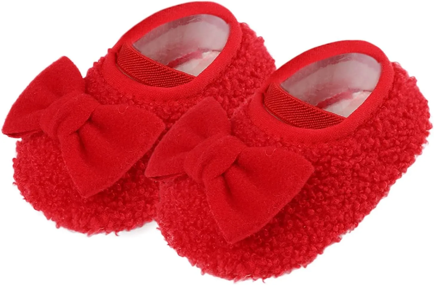 Warm Shoes for Baby Girls and Boys Soft Comfortable Shoes Infant Toddler Bowknot Warming Shoes Boy Slip on Shoe