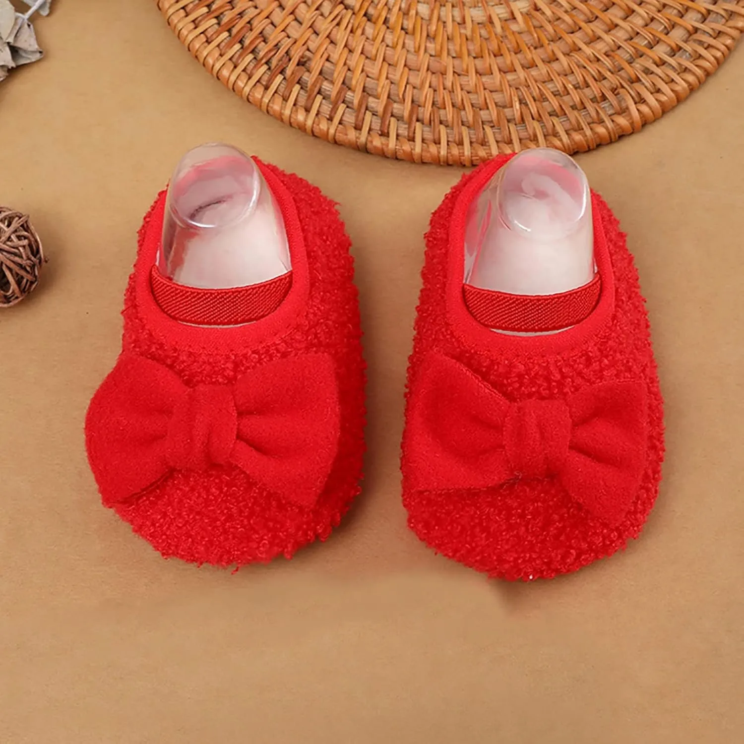 Warm Shoes for Baby Girls and Boys Soft Comfortable Shoes Infant Toddler Bowknot Warming Shoes Boy Slip on Shoe