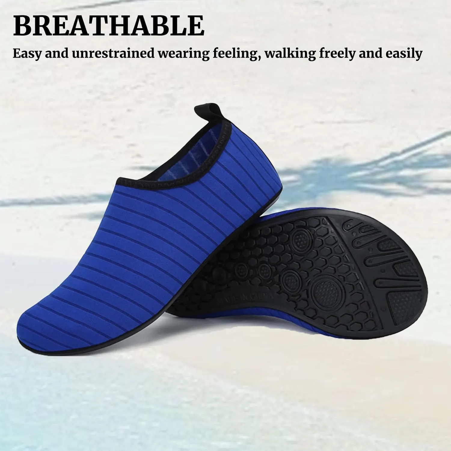 Water Shoes Barefoot Aqua Yoga Socks Quick-Dry Beach Swim Surf for Women Men Womens Mens Pool Walking Park Boating Sports Adult Non Slip River Lake surf Black Camping Slip-on Sport Exercise