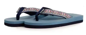 Weird Fish Womens Adila Braided Flip Flops - Navy