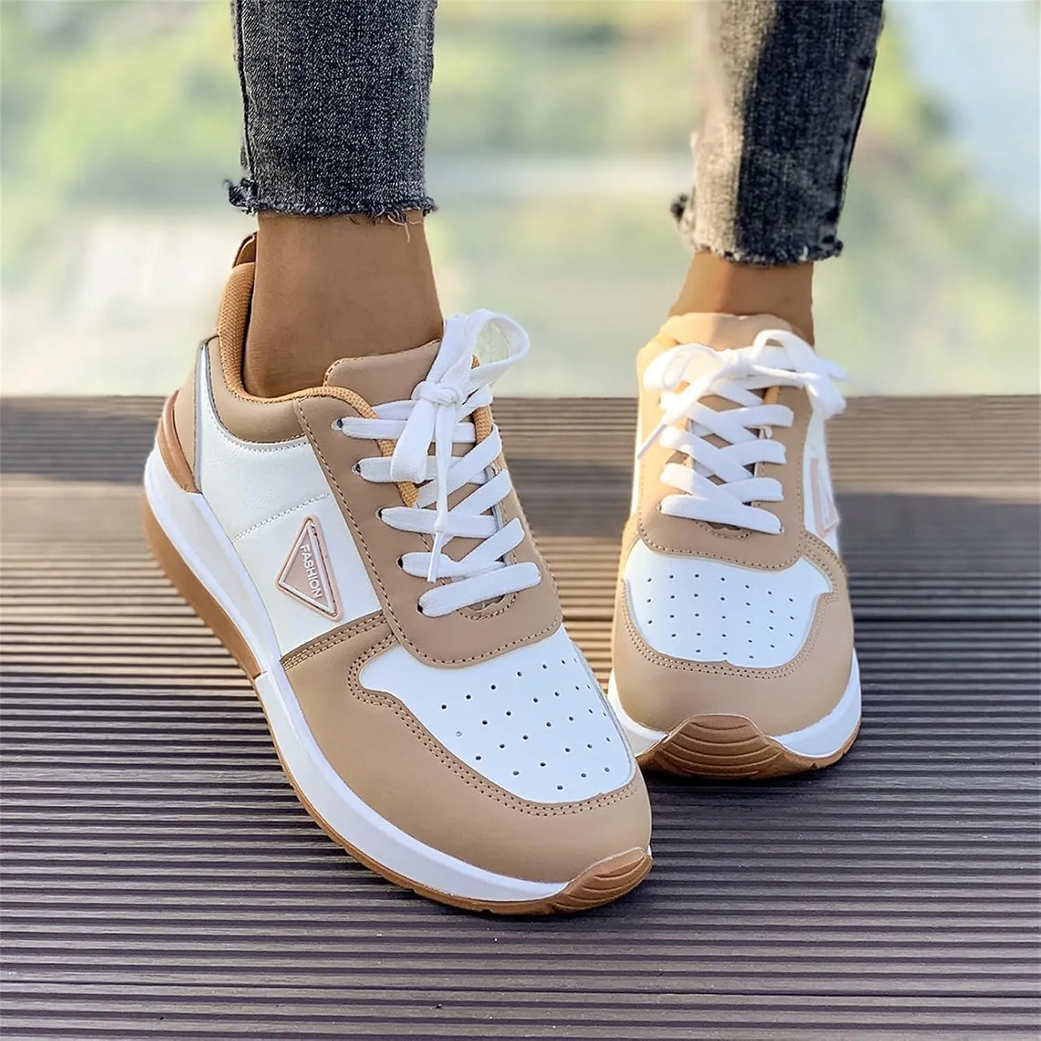 White Leather Sneakers for Women Womens Casual Shoes Women's White Fashion Sneakers Comfort Cute Casual Slip On Lightweight Black Loafers Women Platform Men's Sneakers