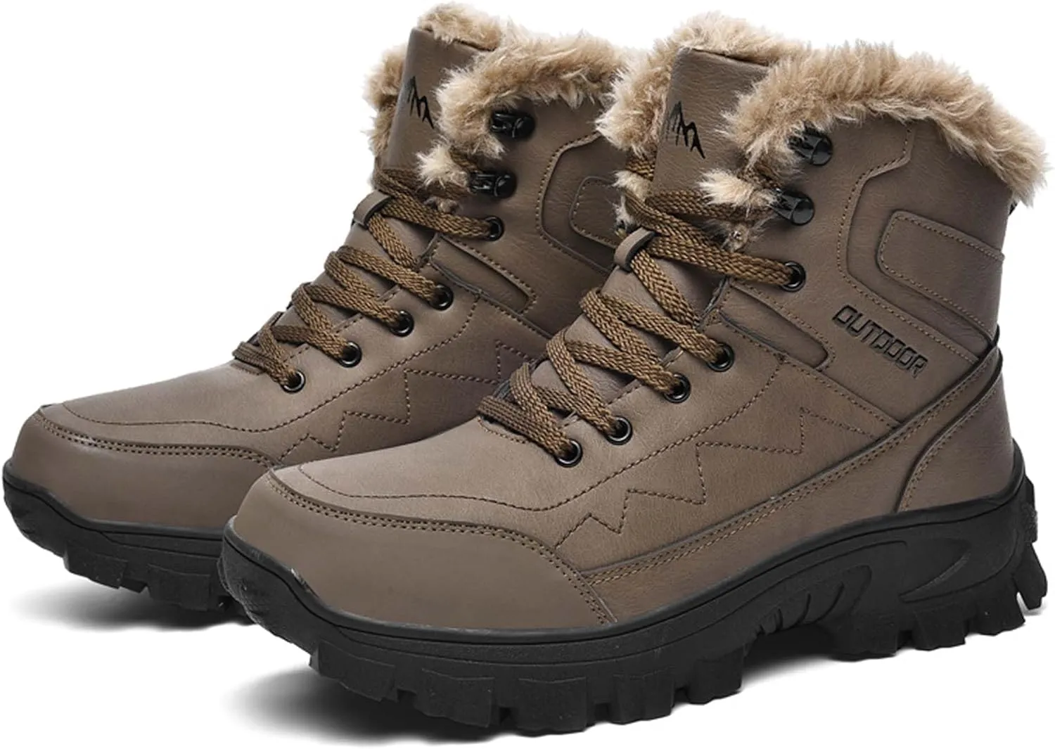 Winter boots are casual, lightweight, waterproof, snow boots with anti slip fur lining, hiking backpacks, and hiking boots