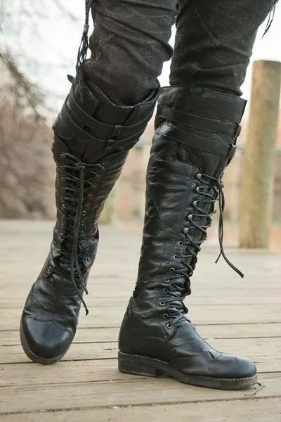 Women Ackpackers Mountain Climbers Cross Country Skiers Long Motorcycle Boots