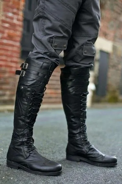 Women Ackpackers Mountain Climbers Cross Country Skiers Long Motorcycle Boots