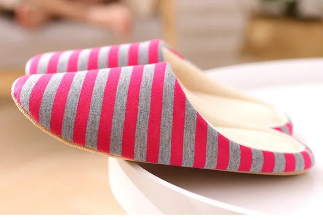Women Cartoon Cat  Non-slip Soft  House Slippers