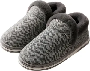 Women Platform Plush Slippers Fall Winter Thicken Warm Bedroom Non Slip Slippers Fleece Lined House Shoes
