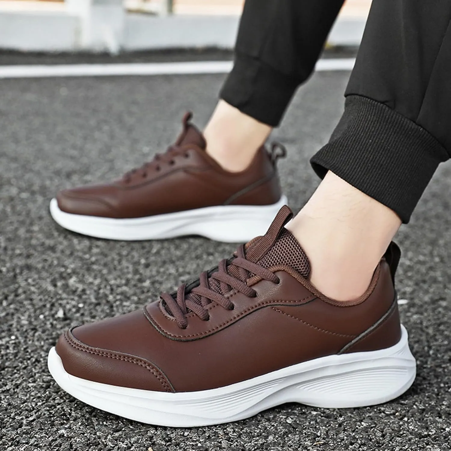 Women Shoes Slip On White Leather Sneakers for Women Womens Loafers Closed Toe Indoor and Outdoor Christmas Shoes for Women Athletic Round Toe Flats Comfortable