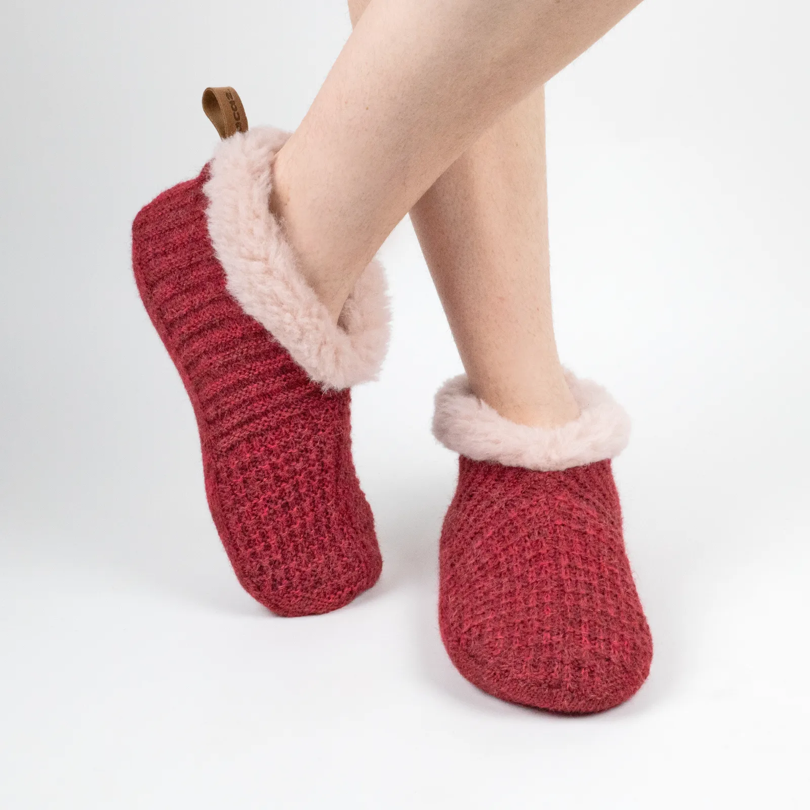 Women's Alpaca Lined Gripper Slippers