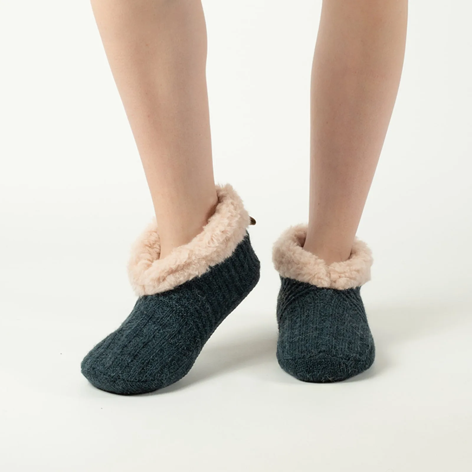 Women's Alpaca Lined Gripper Slippers