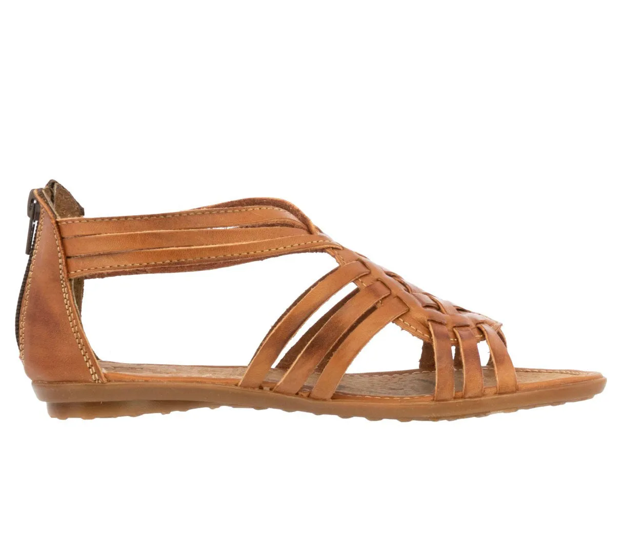 Womens Authentic Huaraches Real Leather Sandals Light Brown - #239