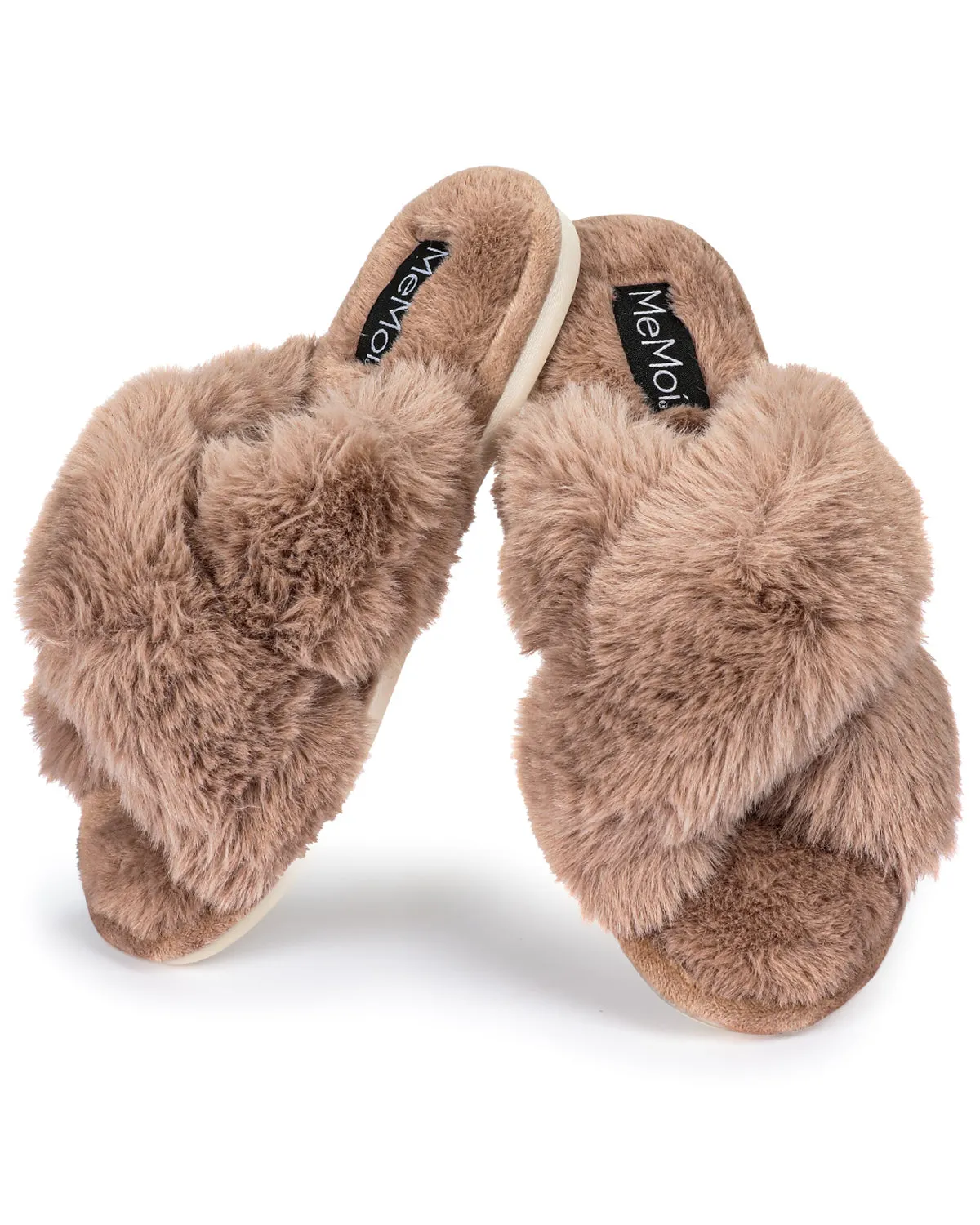 Women's Beverly Faux Fur Memory Foam Plush Slipper