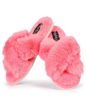 Women's Beverly Faux Fur Memory Foam Plush Slipper