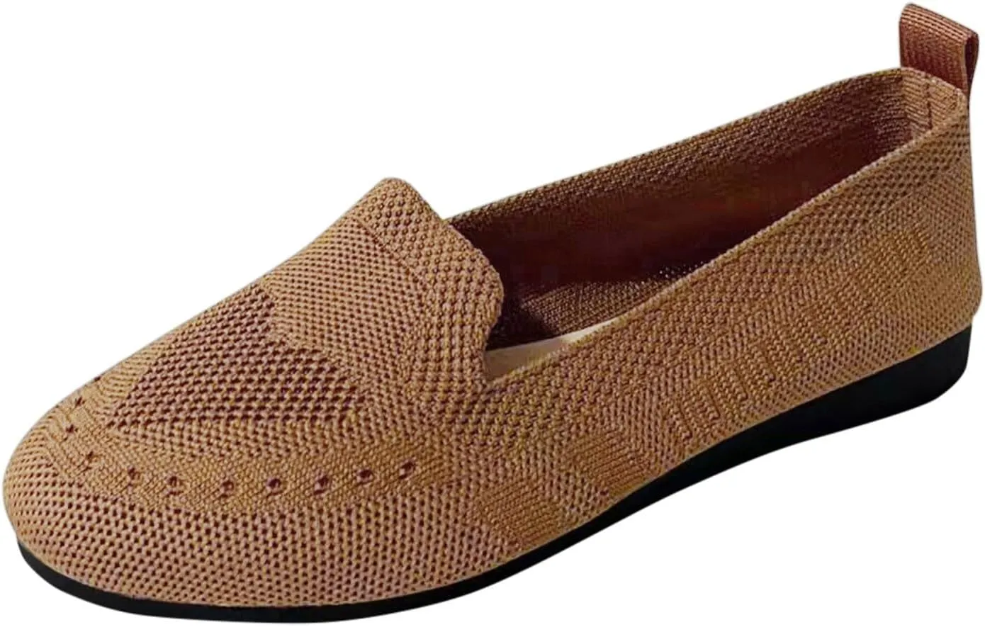 Womens Business Casual Shoes Casual Slip On Flat Shoes Comfortable Leather Driving Loafers Lightweight Work Shoes