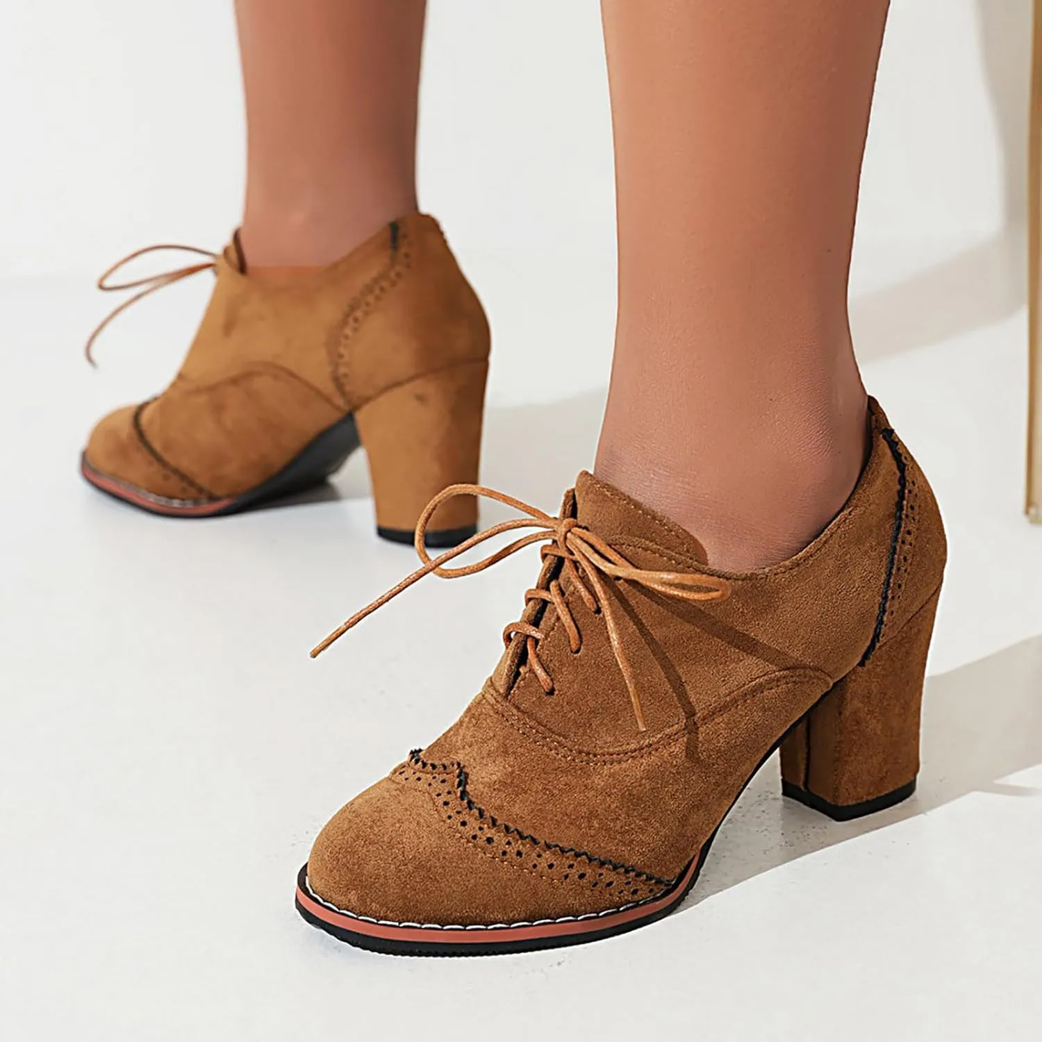 Women's Chelsea Booties Low Chunky Heels Lug Sole Elastic Ankle Boots Shoes for Women Mid-calf Chunky Cowboy Chelsea Knee