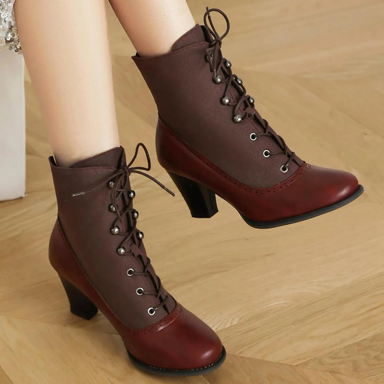 Womens Chelsea Boots Mid Calf Low Kitten Heel Suede Pointed Toe Stretch Fall Fashion Dressy Booties Chunky Mid-calf Pull On