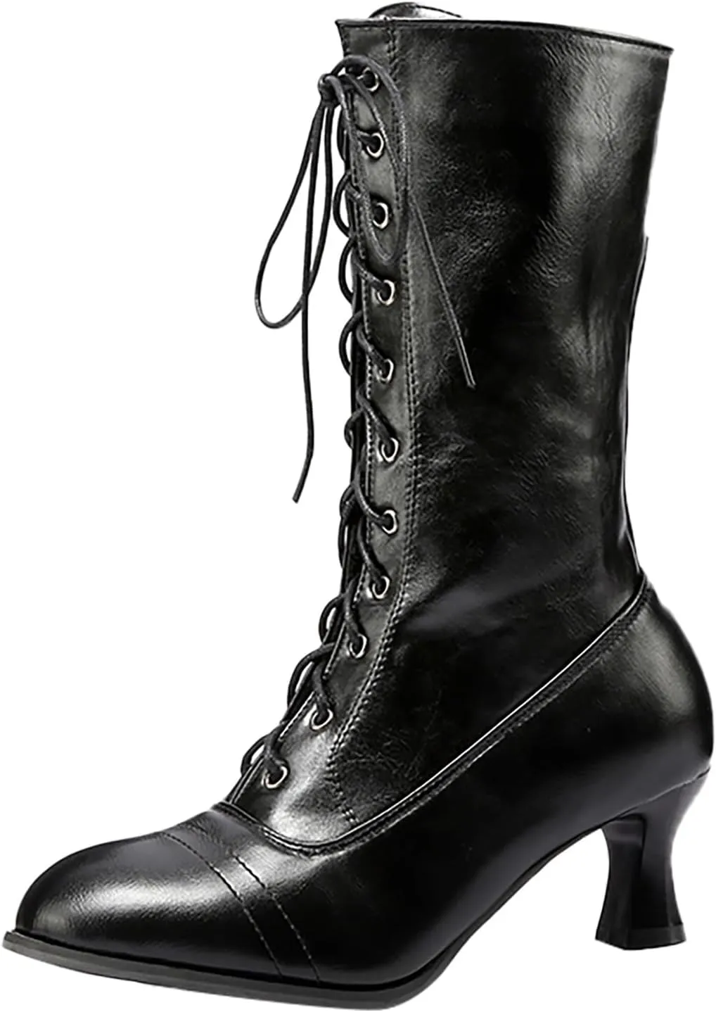 Womens Chelsea Boots Mid Calf Low Kitten Heel Suede Pointed Toe Stretch Fall Fashion Dressy Booties Pull On Chukka Chunky