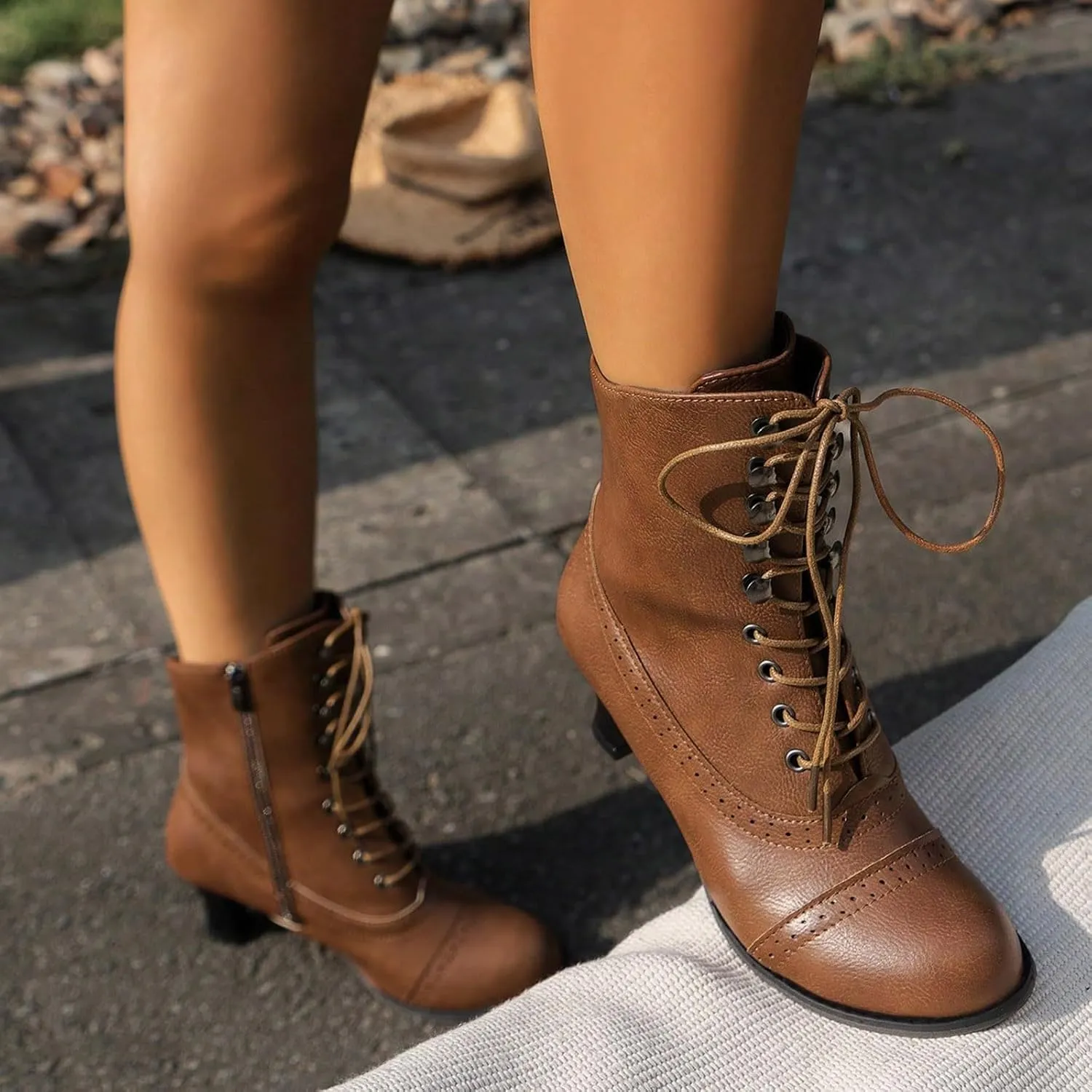 Womens Chelsea Boots Mid Calf Low Kitten Heel Suede Pointed Toe Stretch Fall Fashion Dressy Booties Pull On Knee High Side